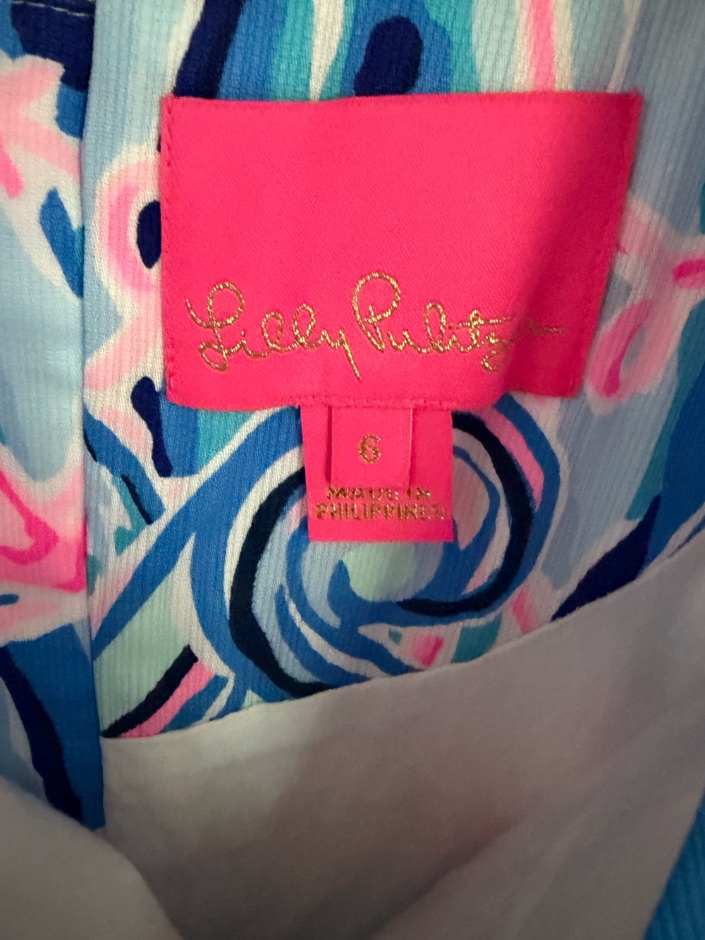 Lilly Pulitzer Mila Shift Dress Reel Nauti Nautical Print Size 6 - Picture 4 of 6